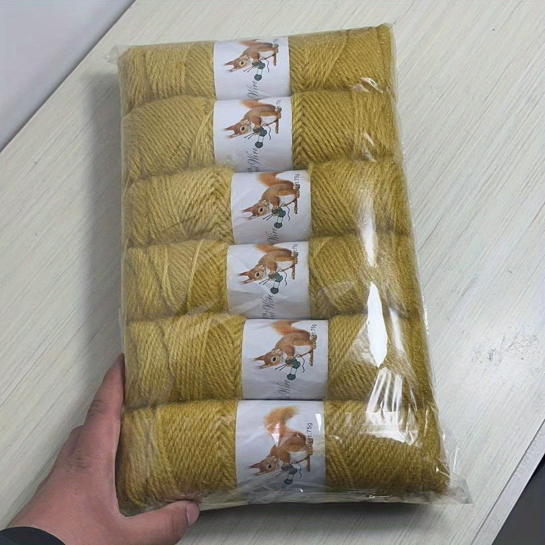 Pack de 6 ovillos de lana acrílica