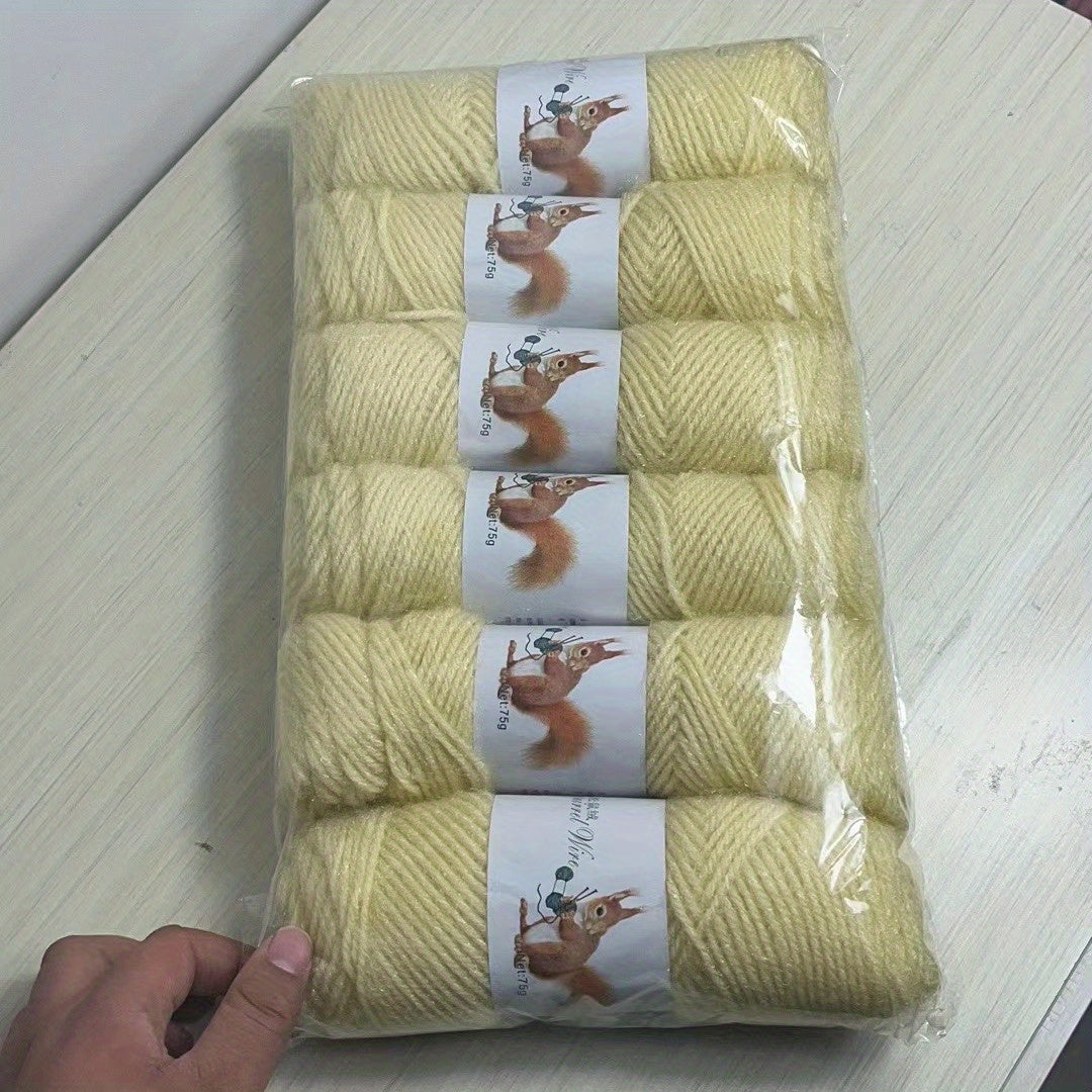 Pack de 6 ovillos de lana acrílica