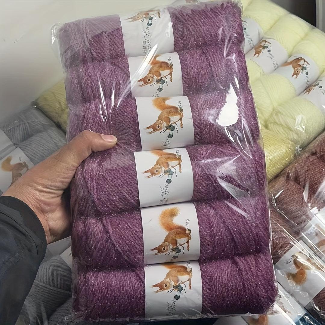 Pack de 6 ovillos de lana acrílica