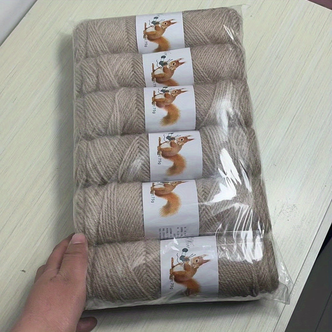 Pack de 6 ovillos de lana acrílica