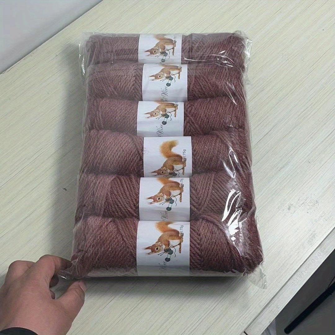 Pack de 6 ovillos de lana acrílica