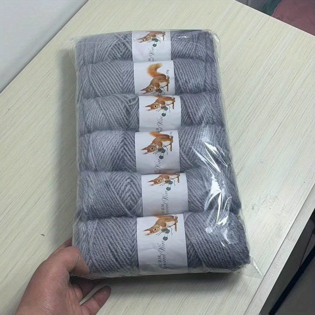 Pack de 6 ovillos de lana acrílica