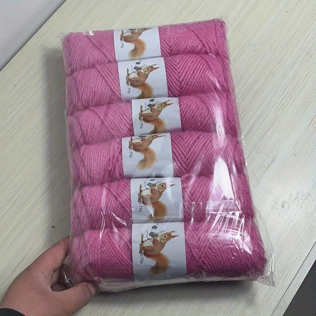 Pack de 6 ovillos de lana acrílica