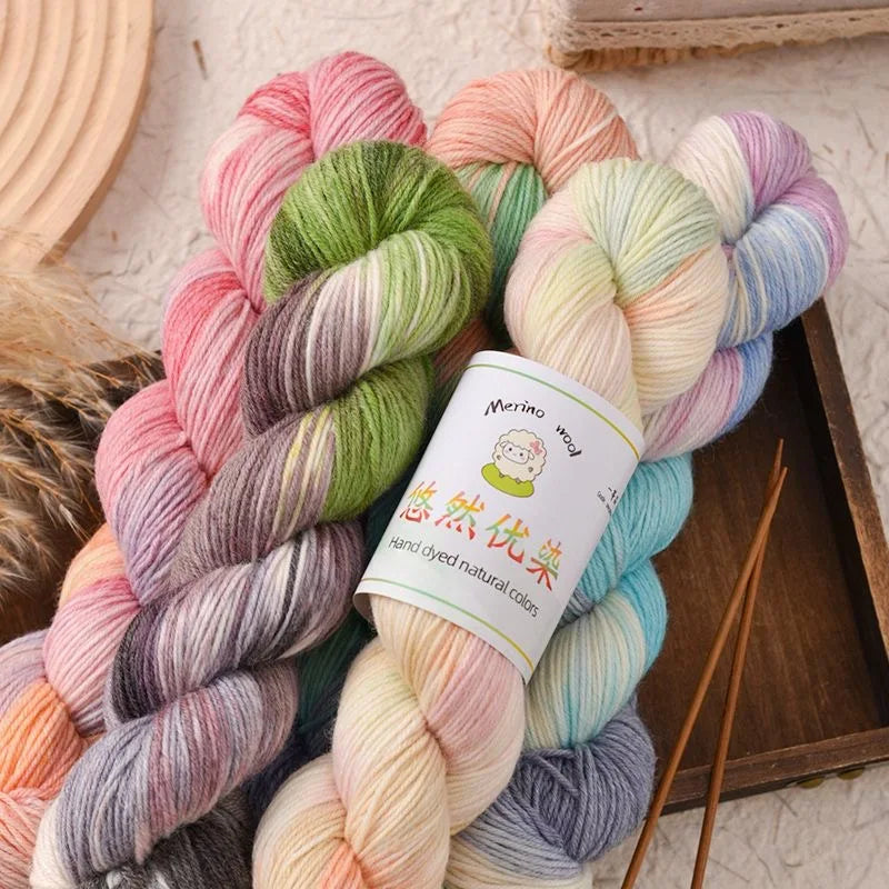 Lana merino teñida a mano