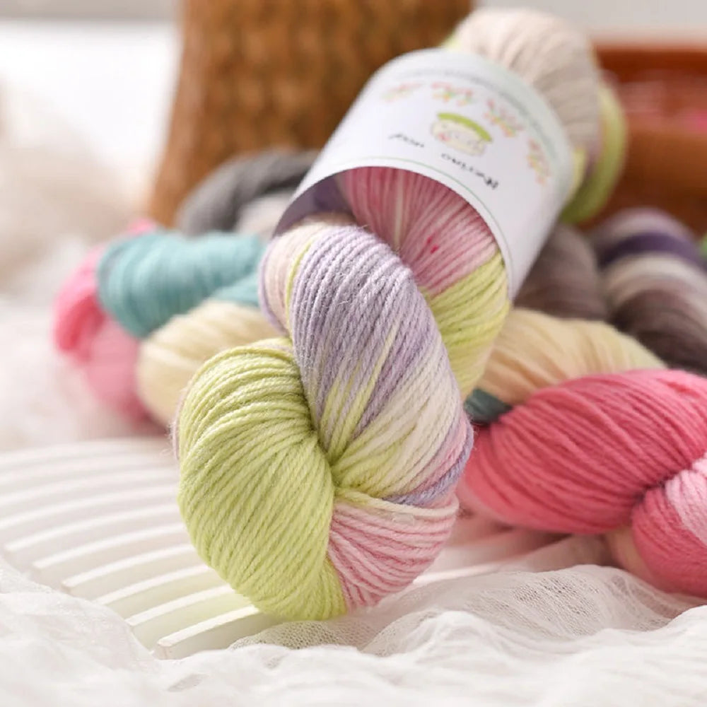 Lana merino teñida a mano