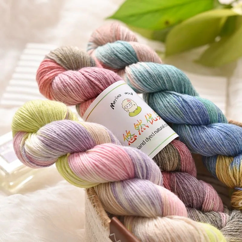 Lana merino teñida a mano