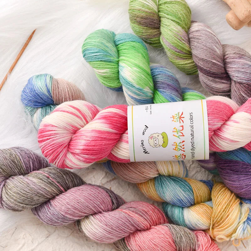 Lana merino teñida a mano