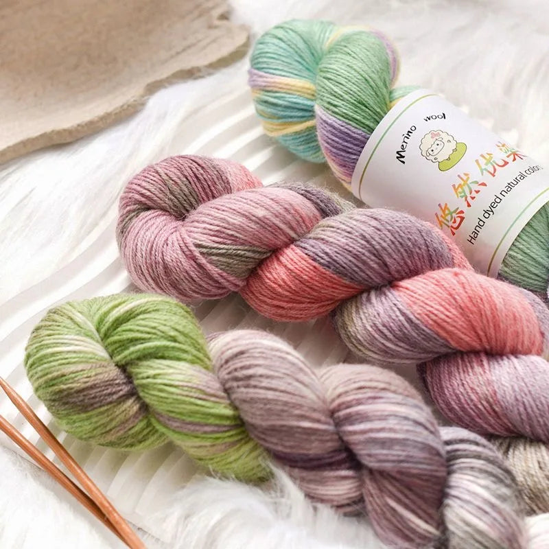 Lana merino teñida a mano