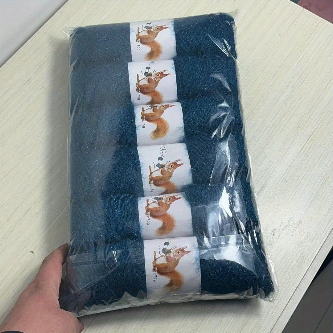 Pack de 6 ovillos de lana acrílica