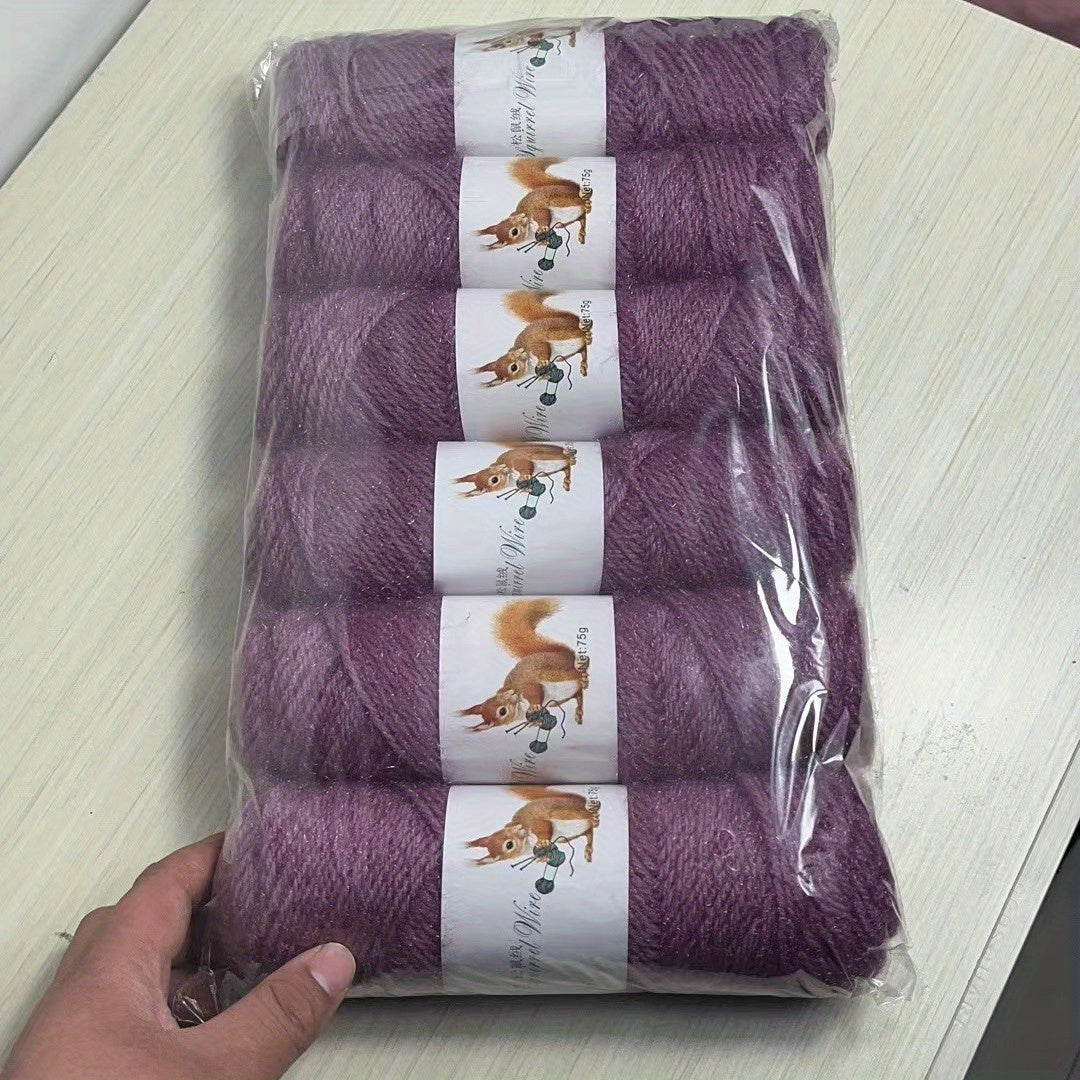 Pack de 6 ovillos de lana acrílica