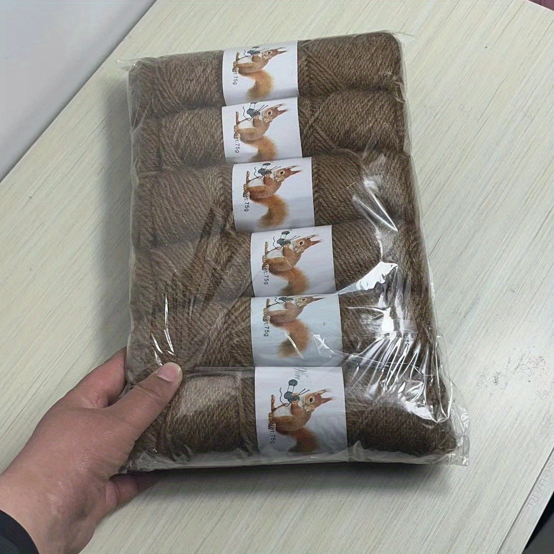 Pack de 6 ovillos de lana acrílica